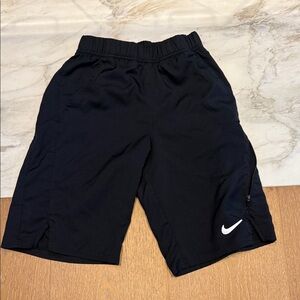 Nike Black Sports Shorts with White Logo